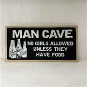 Man Cave Wooden Sign